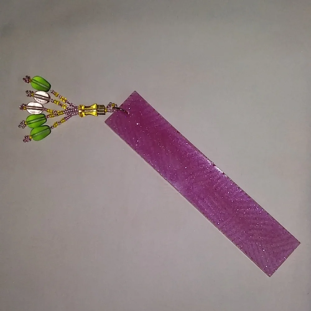 New Bookmark with Glass Beaded Tassel